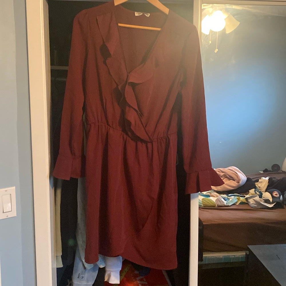 Maroon dress